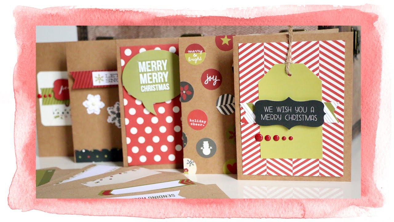 Christmas DIY Cards
 Create adorable Christmas cards using the Simple Stories