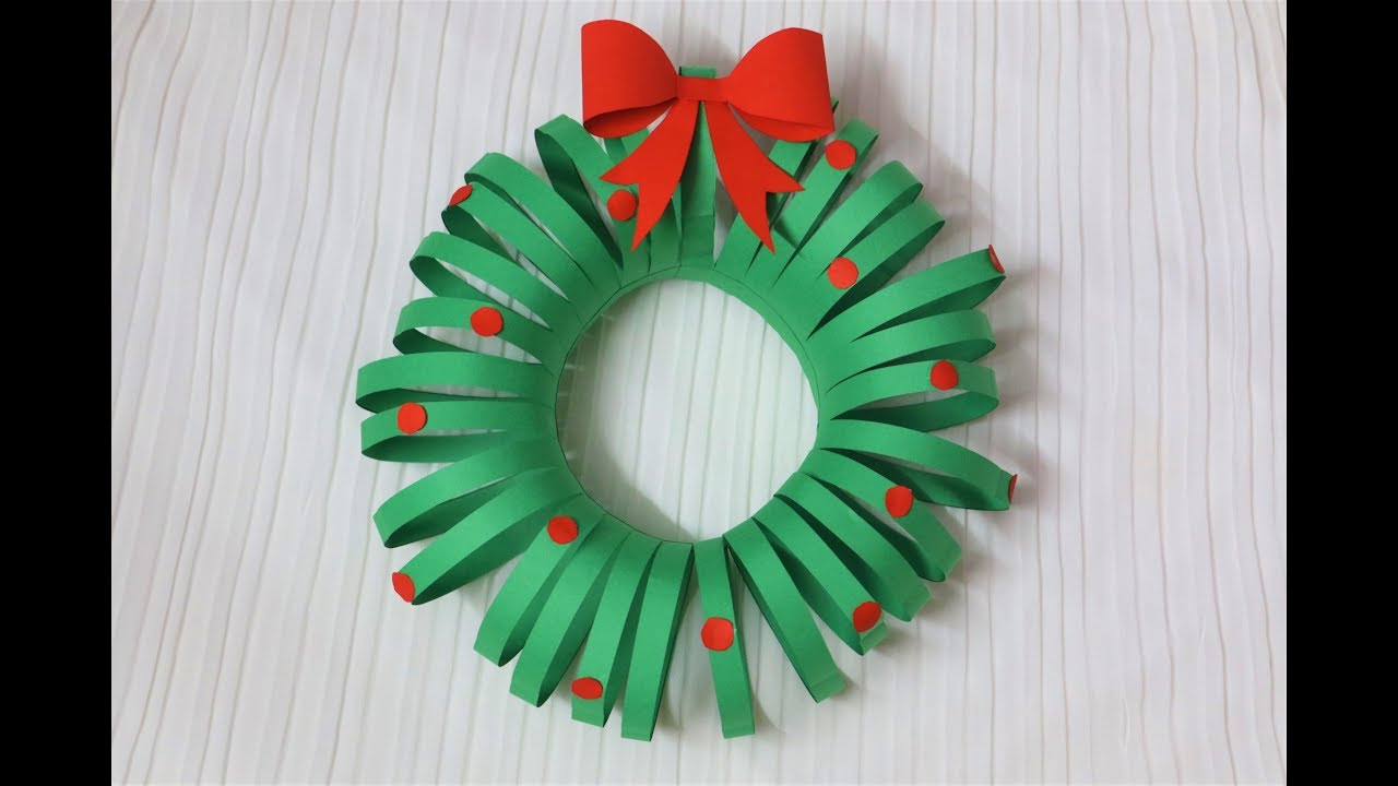 Christmas DIY Crafts
 Easiest DIY Christmas Wreath Paper Crafts