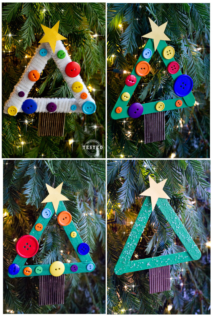 Christmas DIY Crafts
 DIY Kids Christmas Tree Ornament TGIF This Grandma is Fun