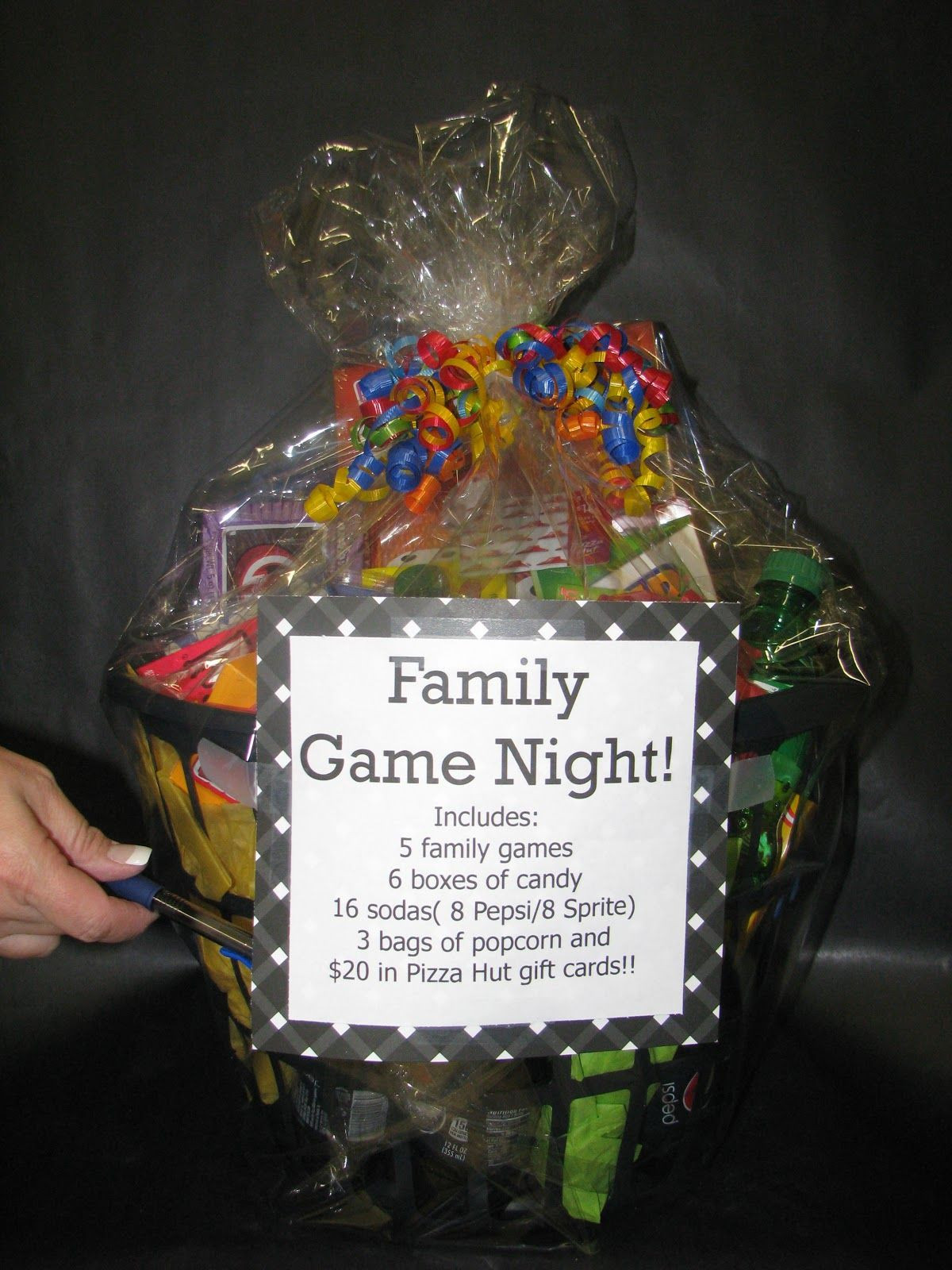 Christmas Gift Basket Ideas For Families
 Family game night basket