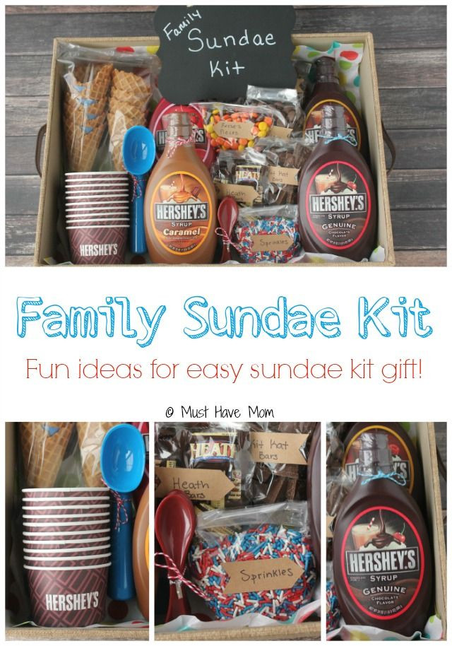 Christmas Gift Basket Ideas For Families
 DIY Family Sundae Kit Gift Idea