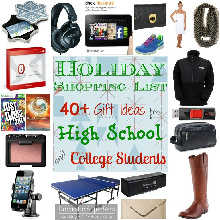 Christmas Gift Ideas For High School Seniors
 Holiday Shopping List 40 Gift Ideas for High School and