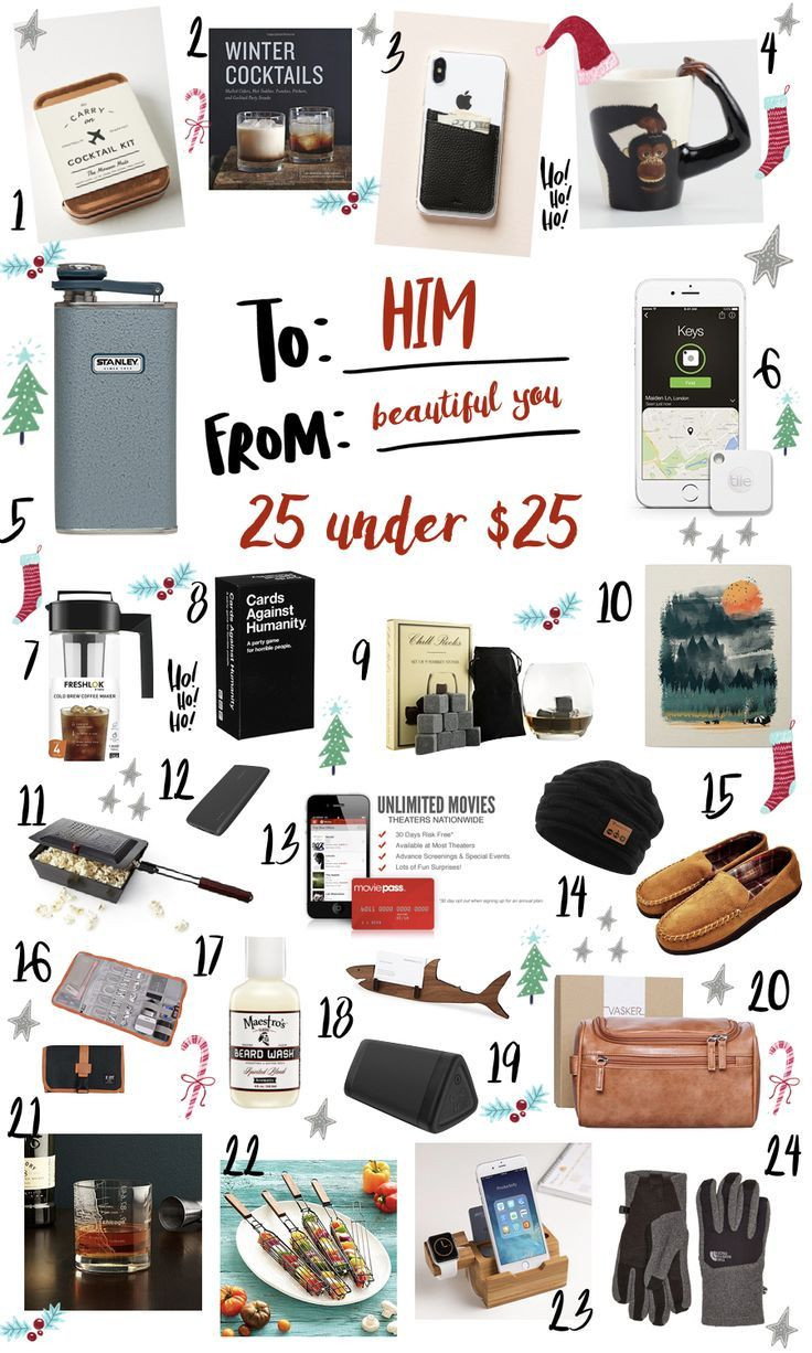 Christmas Gift Ideas For Him Under $25
 24 Gifts Under $25 for the Men in Your Life