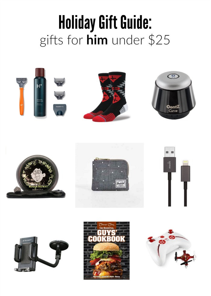 Christmas Gift Ideas For Him Under $25
 Holiday Gift Guide Gifts for Him Under $25 Boys Ahoy