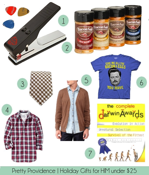 Christmas Gift Ideas For Him Under $25
 Holiday Gifts for HIM under $25 Pretty Providence