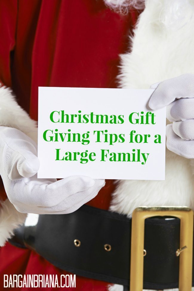Christmas Gift Ideas For Large Families
 Christmas Gift Giving Tips for a Family BargainBriana
