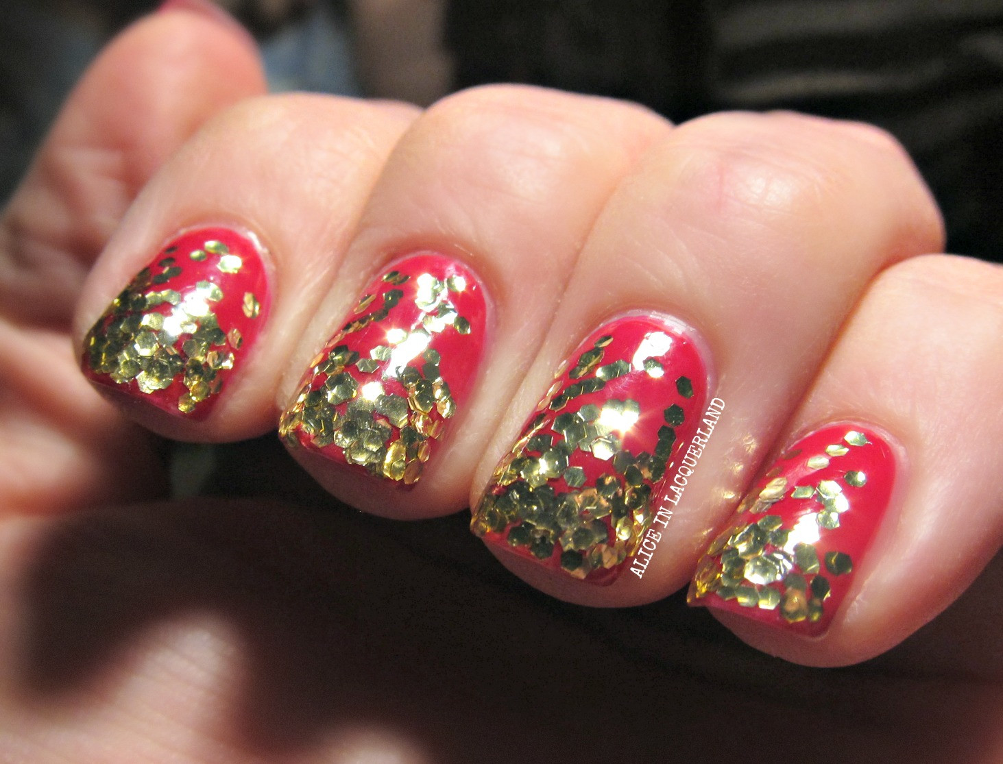 Christmas Glitter Nails
 Alice in Lacquerland All That Glitters