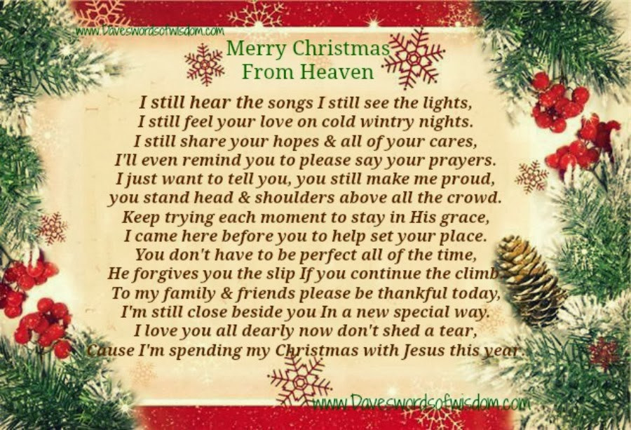 Christmas In Heaven Quotes
 Christmas In Heaven Quotes And Poems QuotesGram