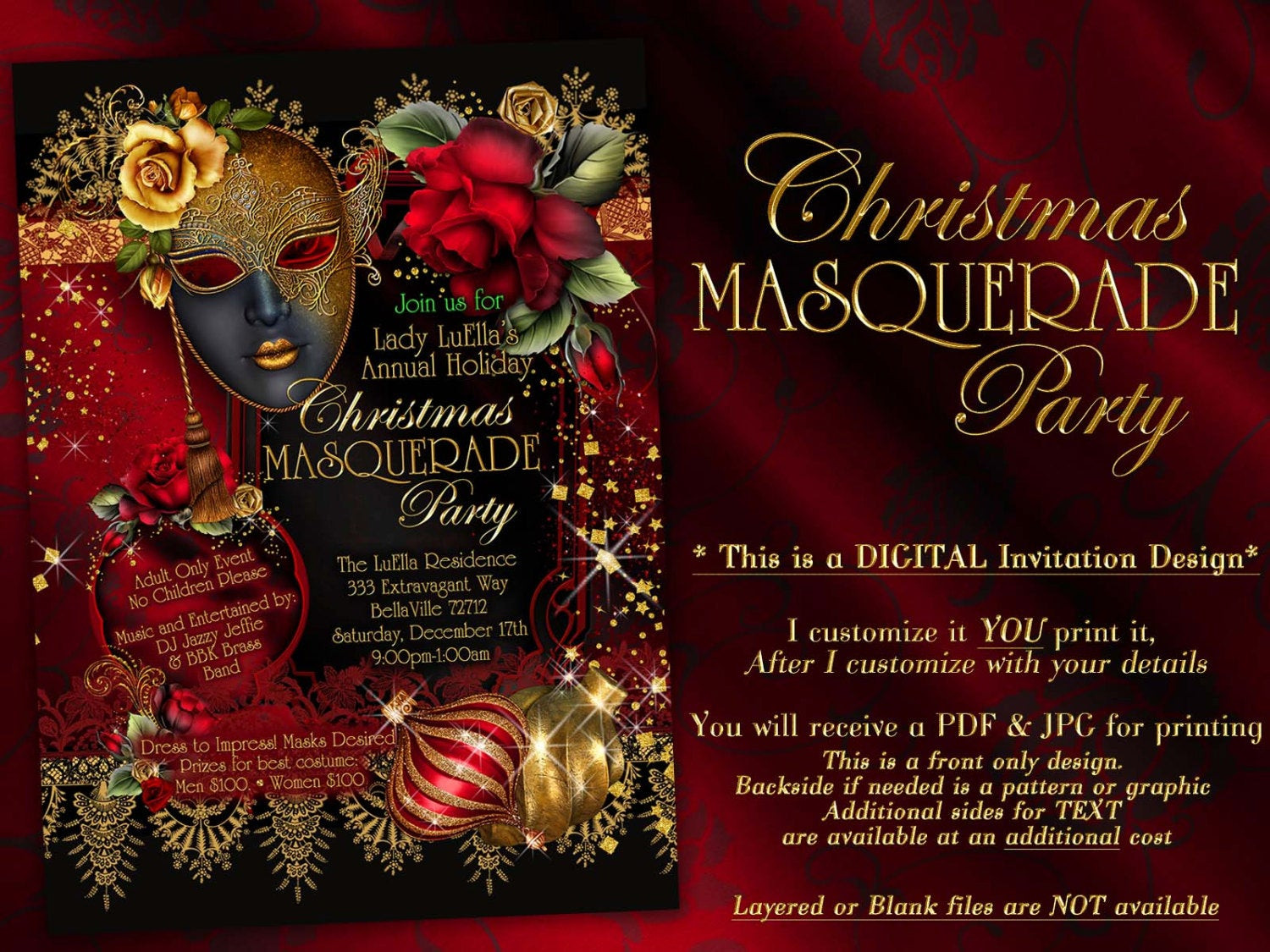 Christmas Masquerade Party Ideas
 Holiday Masquerade Christmas Masquerade Masquerade Party