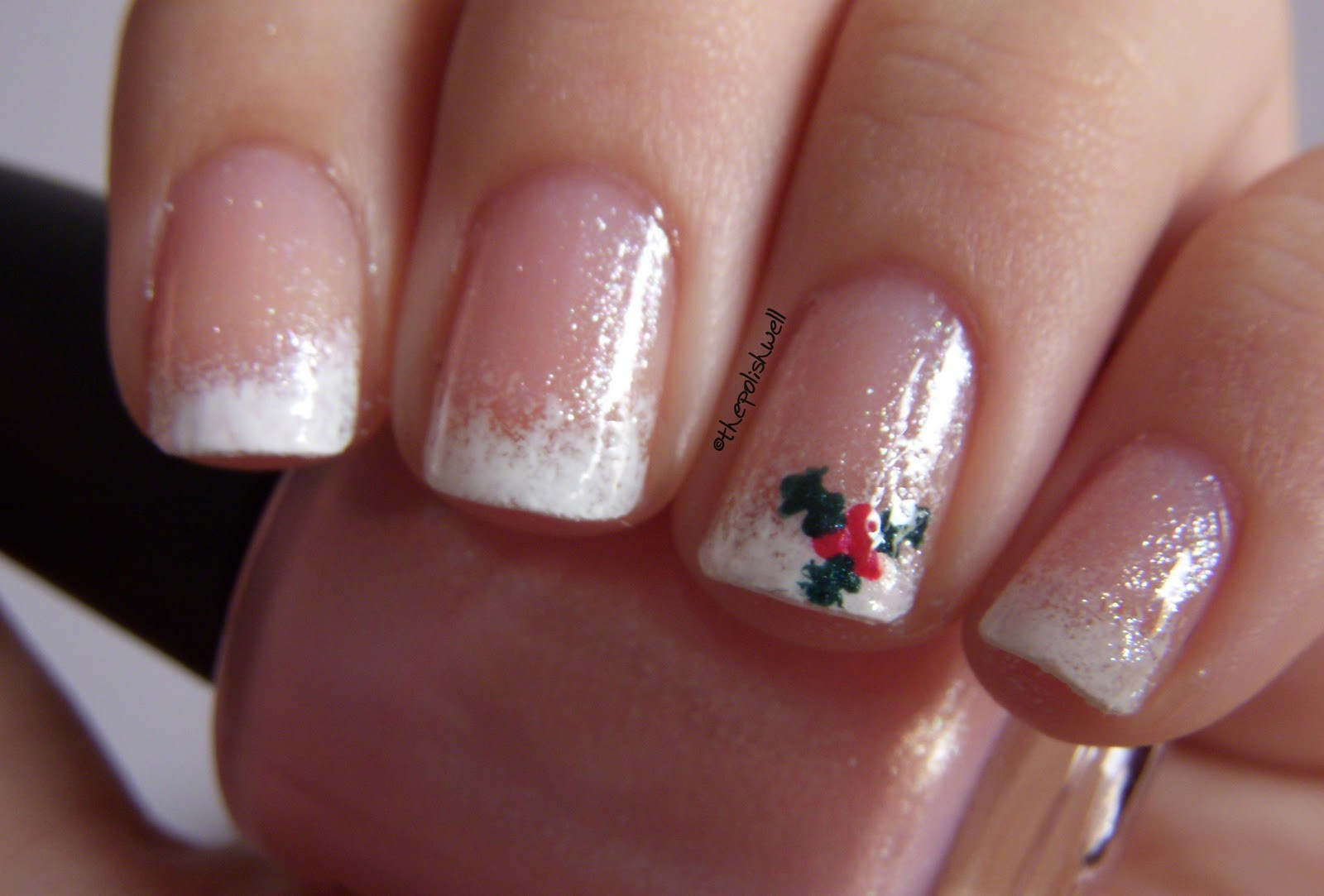 Christmas Nail Design Ideas
 The Polish Well 12 Days of Christmas Day 2 Mistletoe