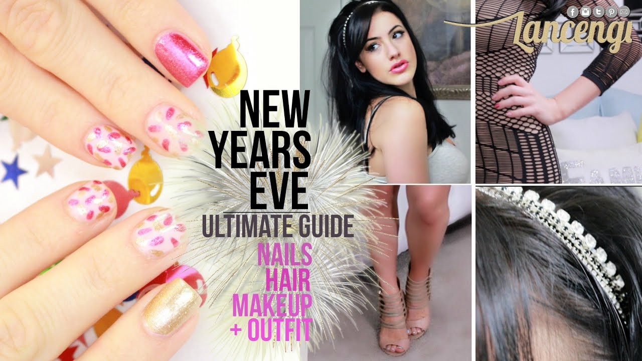 Christmas Party Makeup Hair And Outfit Ideas
 GRWM New Years Eve Holiday Party Nail Makeup Hair
