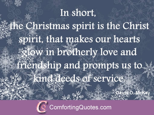Christmas Quote Christian
 In Short The Christmas Spirit İs The Christ Spirit That