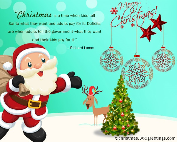 Christmas Quote For Children
 Funny Christmas Quotes and Sayings Christmas Celebration
