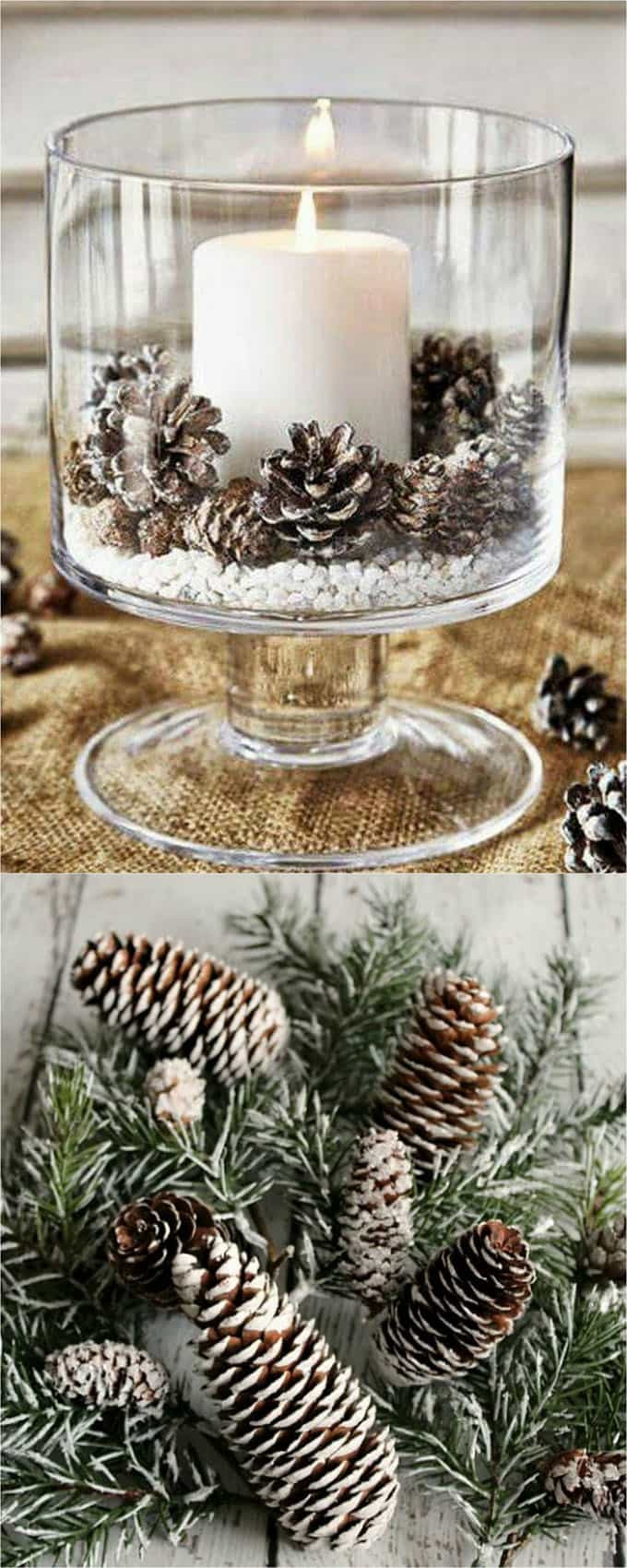 Christmas Table Centerpiece DIY
 27 Gorgeous DIY Thanksgiving & Christmas Table Decorations
