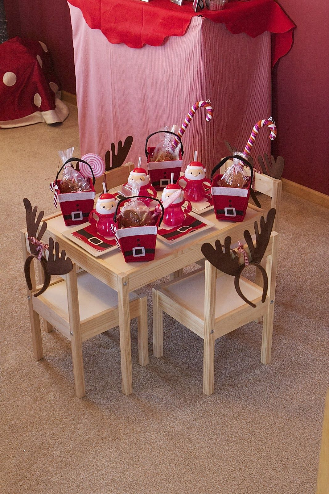 Christmas Tea Party Ideas Kids
 Reindeer Mix Party For the little girls tables