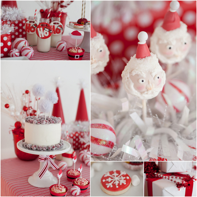 Christmas Vacation Party Ideas
 Adorable Red White Santa Christmas Party