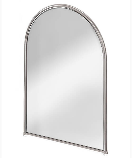 Chrome Framed Bathroom Mirror
 Burlington Arched Mirror With Chrome Frame