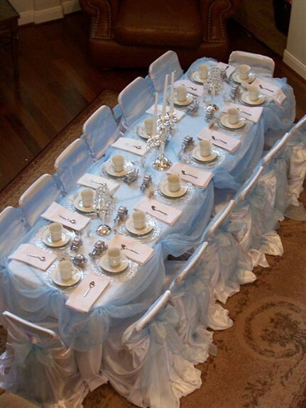 Cinderella Tea Party Ideas
 Hope s Cinderella Birthday Tea Party table setting we want