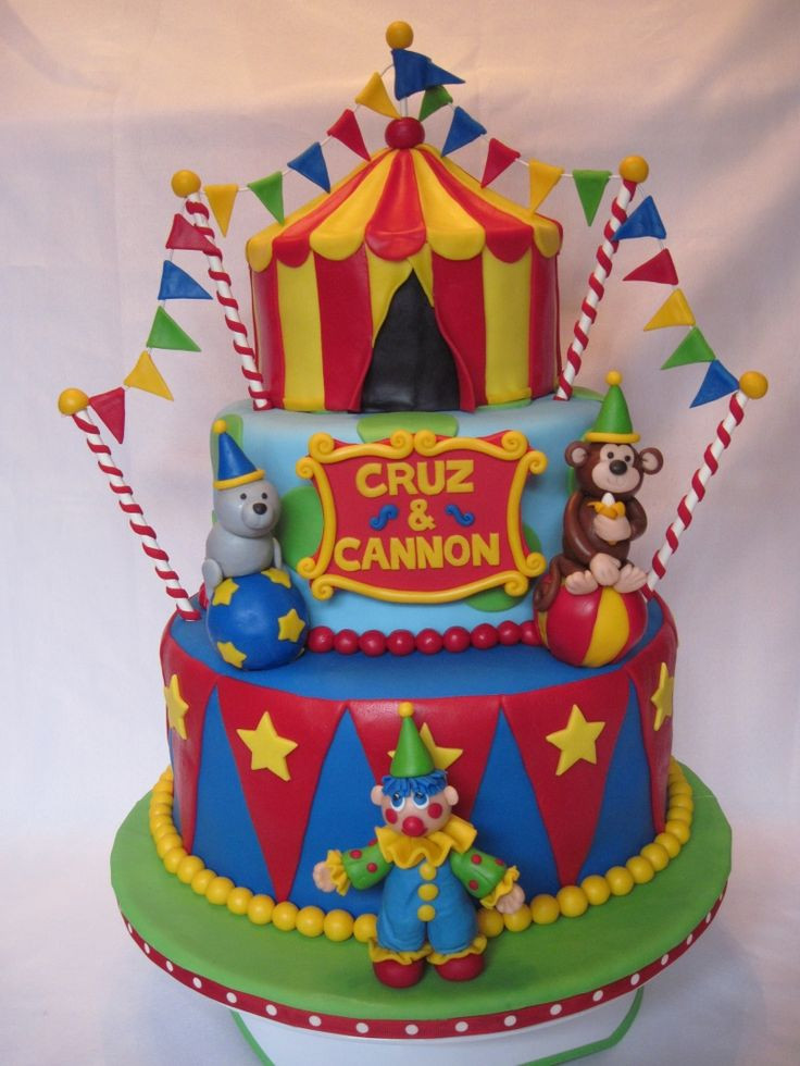 Circus Birthday Cakes
 Southern Blue Celebrations Circus Cake Ideas