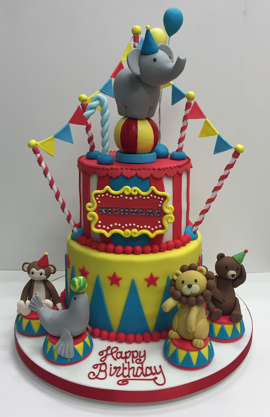 Circus Birthday Cakes
 Circus themed children s birthday party Cakes by Robin