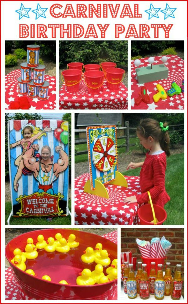 Circus Birthday Party
 A Carnival Circus Themed Birthday Party