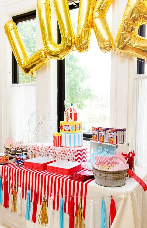 Circus Birthday Party
 Circus Themed First Birthday Party