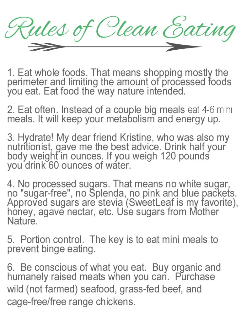 Clean Eating Guidelines
 What Is Clean Eating Andrea Bai