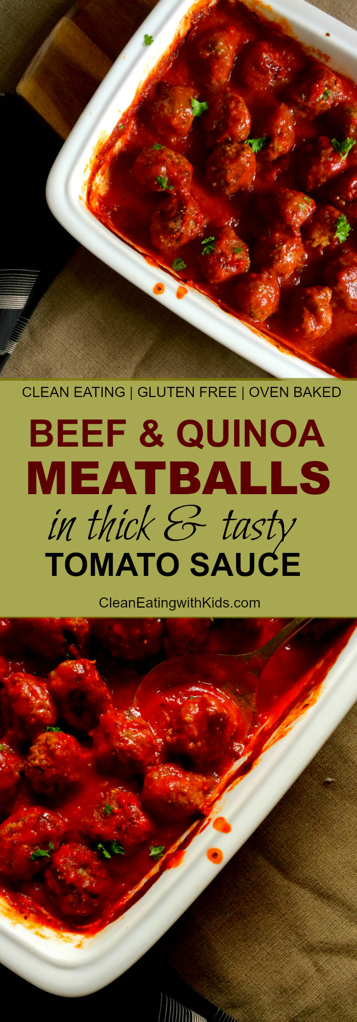 Clean Eating Meatballs
 Cheats Beef and Quinoa Meatballs in tomato sauce Clean