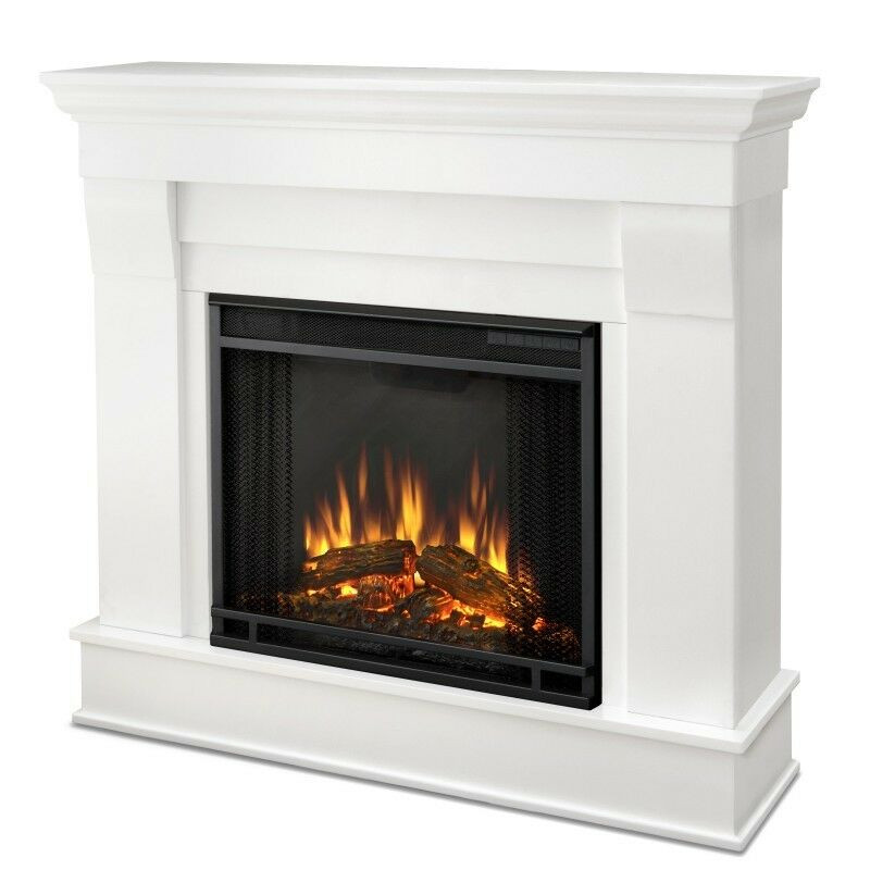 Clearance Electric Fireplace
 Real Flame Chateau Electric Fireplace White 5910E W NEW