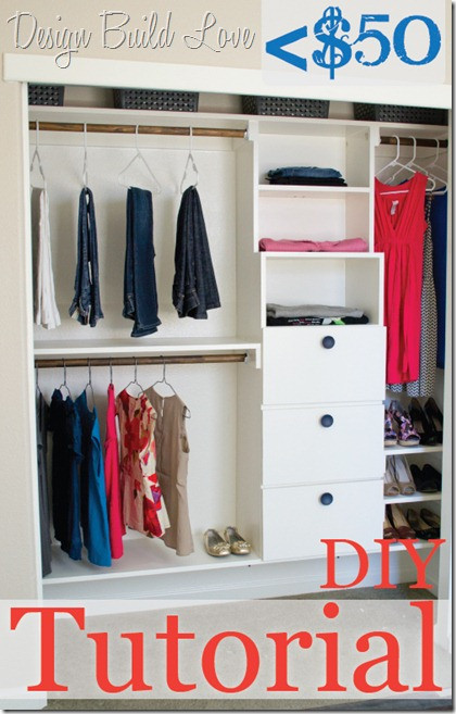 Closet Organizer Ideas DIY
 50 Custom DIY Closet Kit Tutorial The Paper Mama