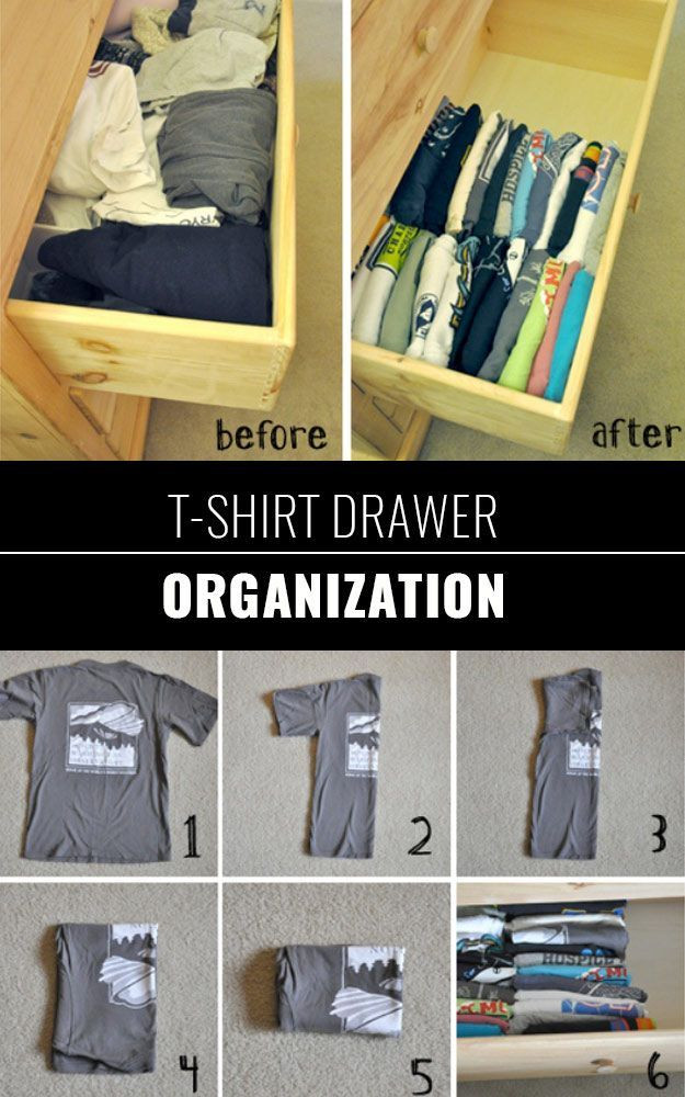 Clothes Drawer Organizer DIY
 31 Closet Organizing Hacks and Organization Ideas