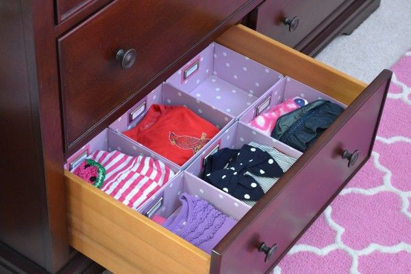 Clothes Drawer Organizer DIY
 How to Organize a Kids Room "Outfits for the Week" using