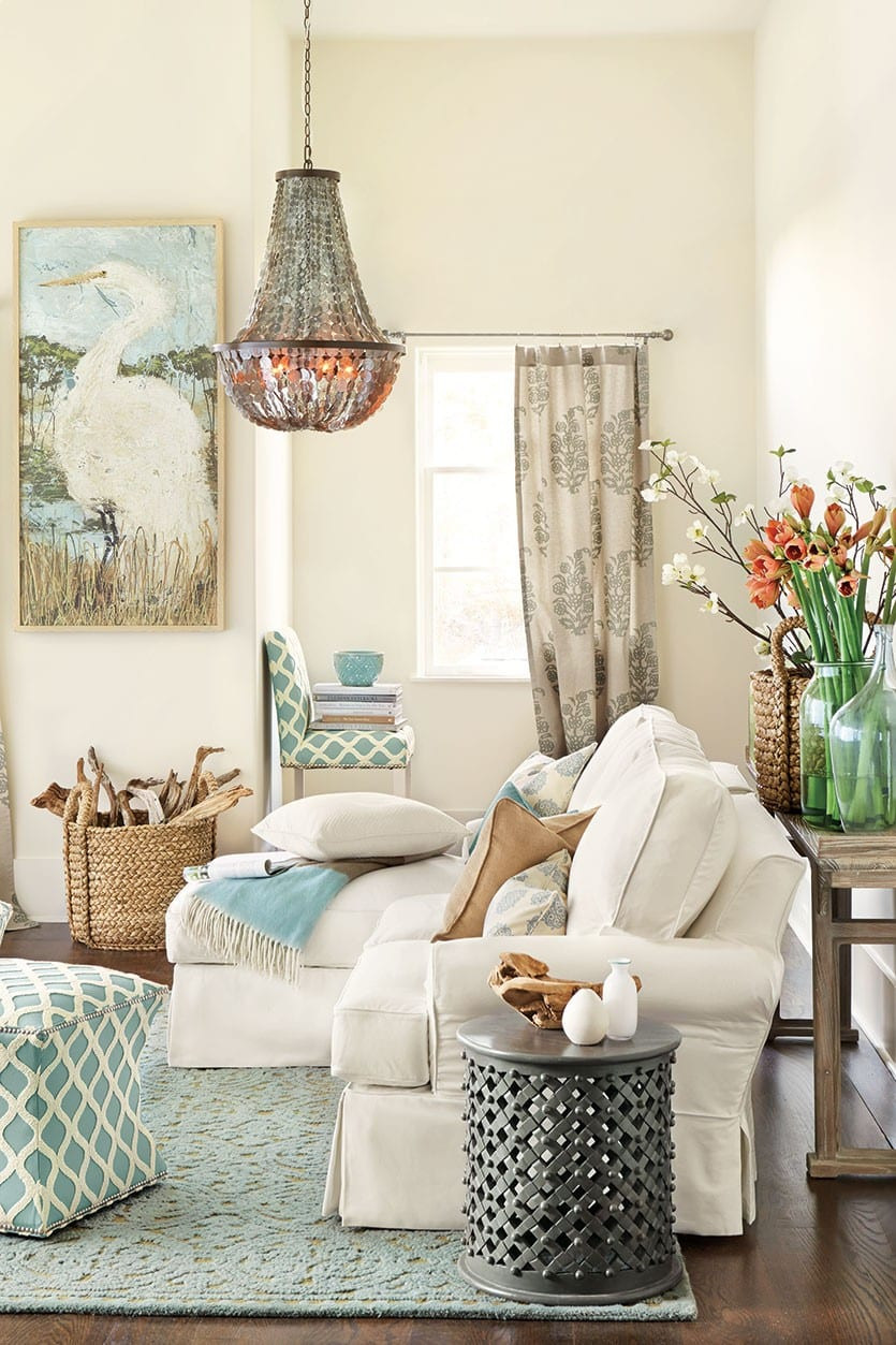 Coastal Living Room Decor
 Refresh for Spring with Color How To Decorate