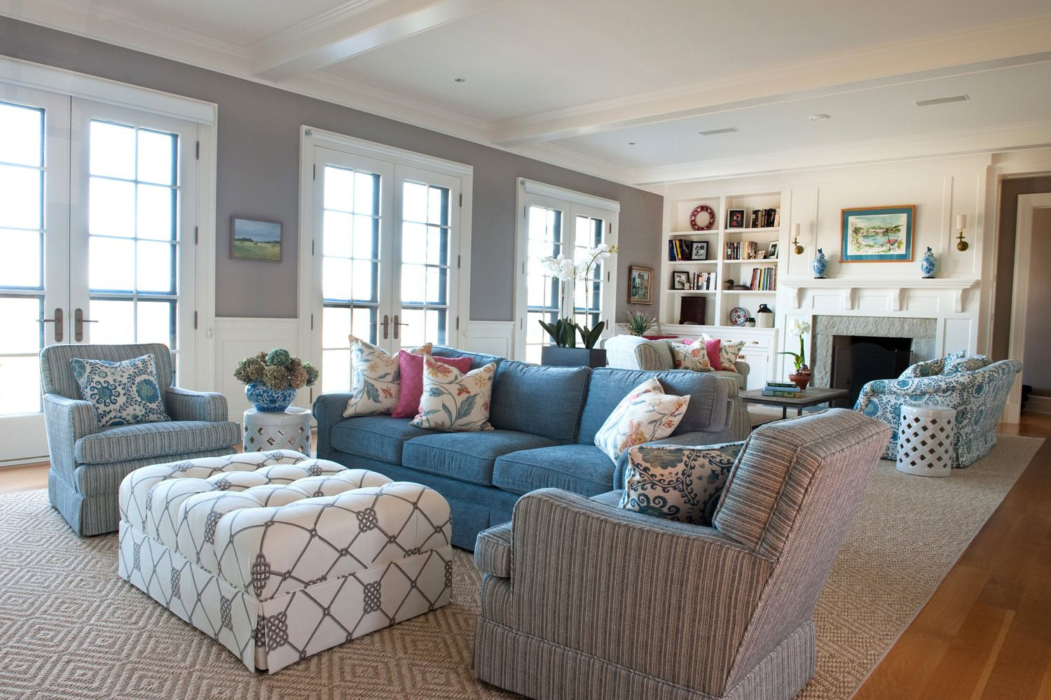 Coastal Living Room Ideas
 Coastal New England Julie Warburton Design
