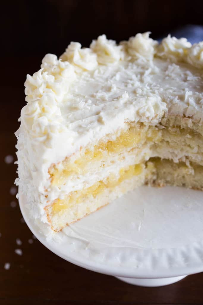 Coconut Pineapple Cake
 Coconut Cake with Pineapple Filling Tastes Better from
