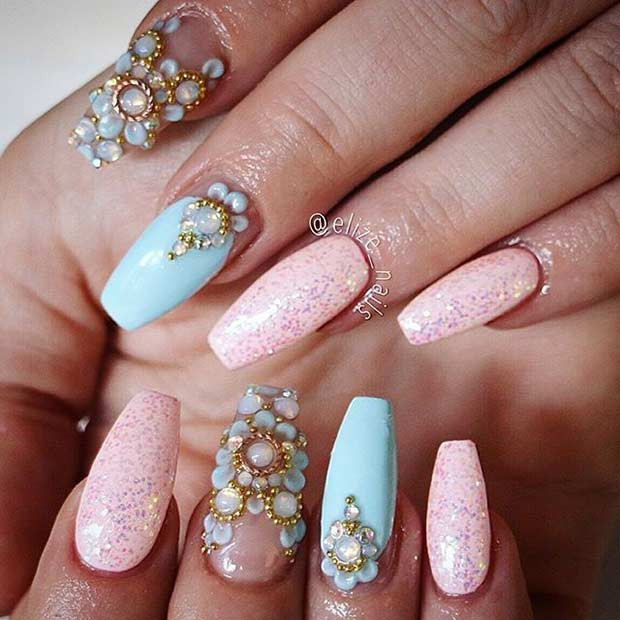 Coffin Nail Art
 31 Trendy Nail Art Ideas for Coffin Nails
