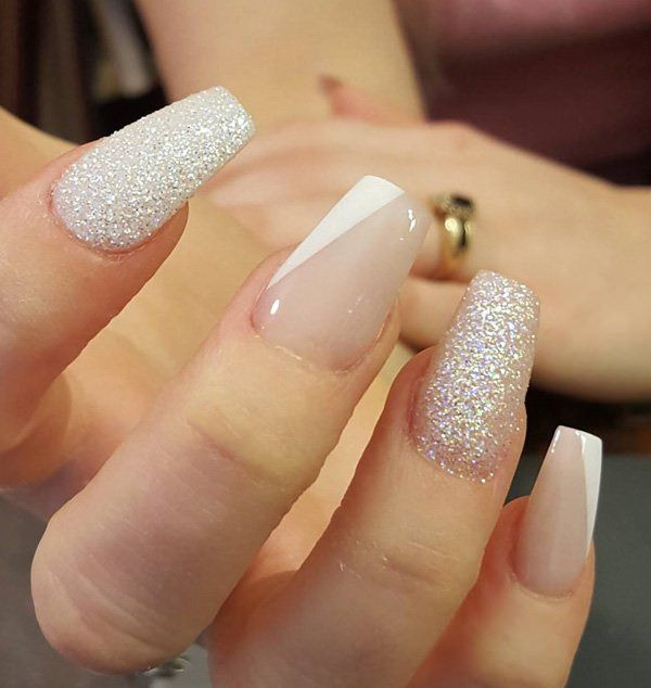 Coffin Nails With Glitter
 69 Impressive Coffin Nails You Always Wanted to Sport