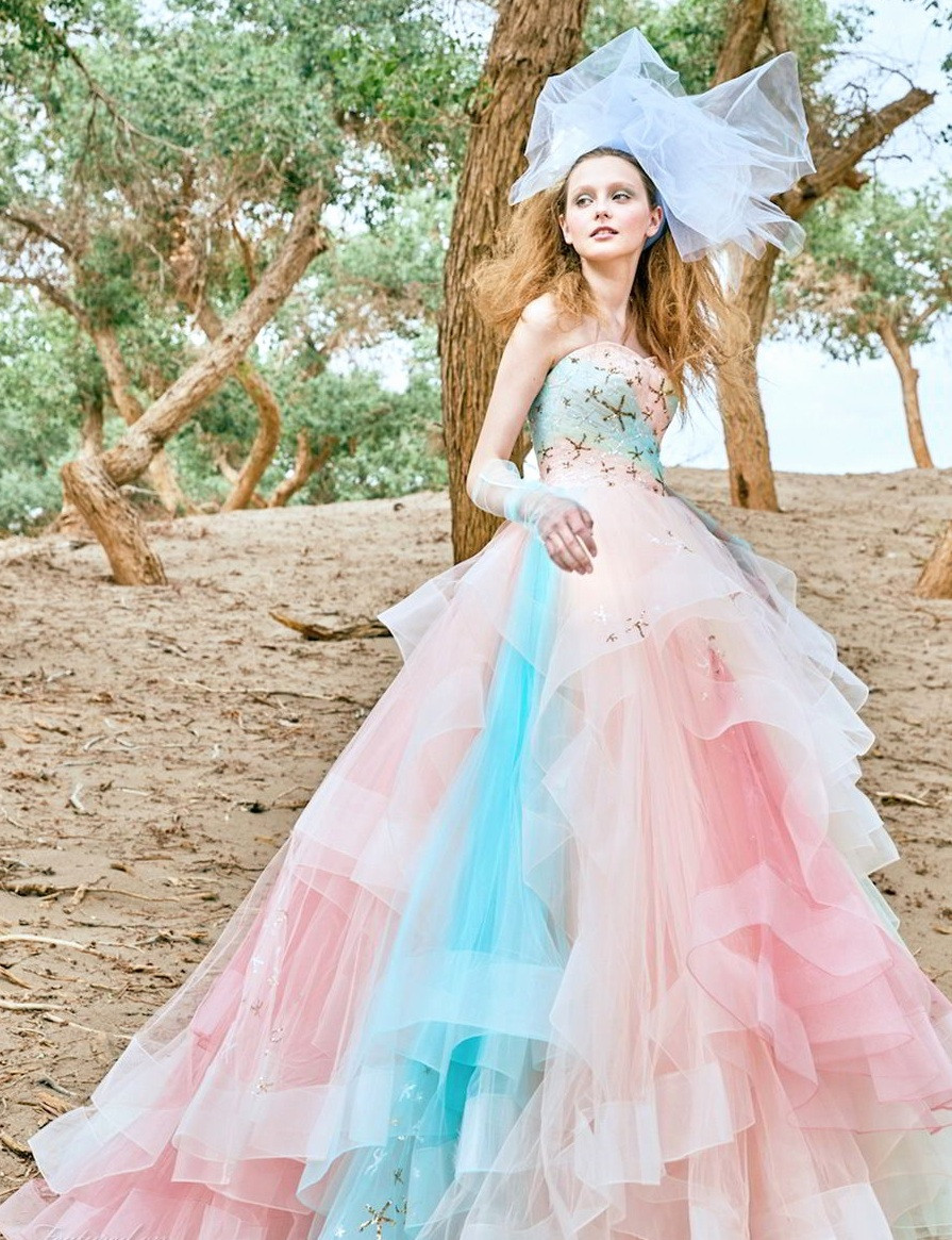 Colored Wedding Dress
 10 Cool Ideas of Colorful Bridal Dresses for Wedding and
