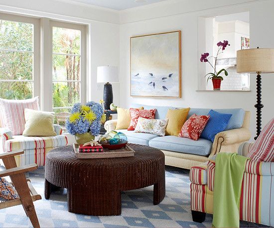 Colorful Living Room
 Modern Furniture Colorful Living Rooms Decorating Ideas 2012