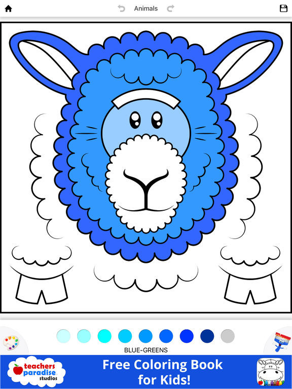 Coloring Apps For Kids
 App Shopper Coloring Book for Kids Animal Square Heads