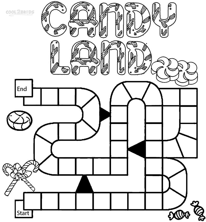 Coloring Book Games For Kids
 Printable Candyland Coloring Pages For Kids