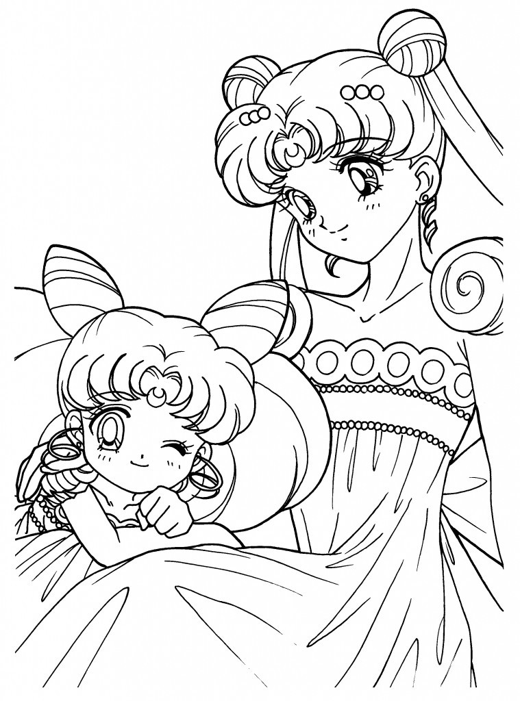 Coloring Books For Kids
 Free Printable Sailor Moon Coloring Pages For Kids