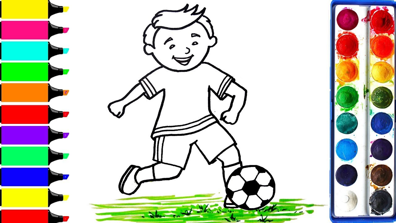 Coloring Game For Children
 Football Player Coloring Pages