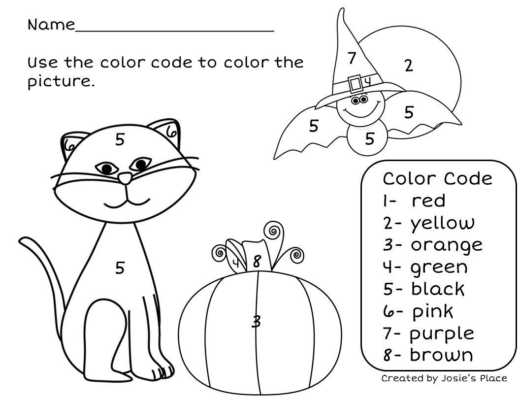 Coloring Game For Children
 Hopping from K to 2 Halloween