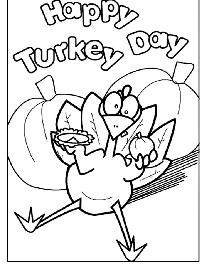 Coloring Page For Kids
 Turkey coloring pages for kids