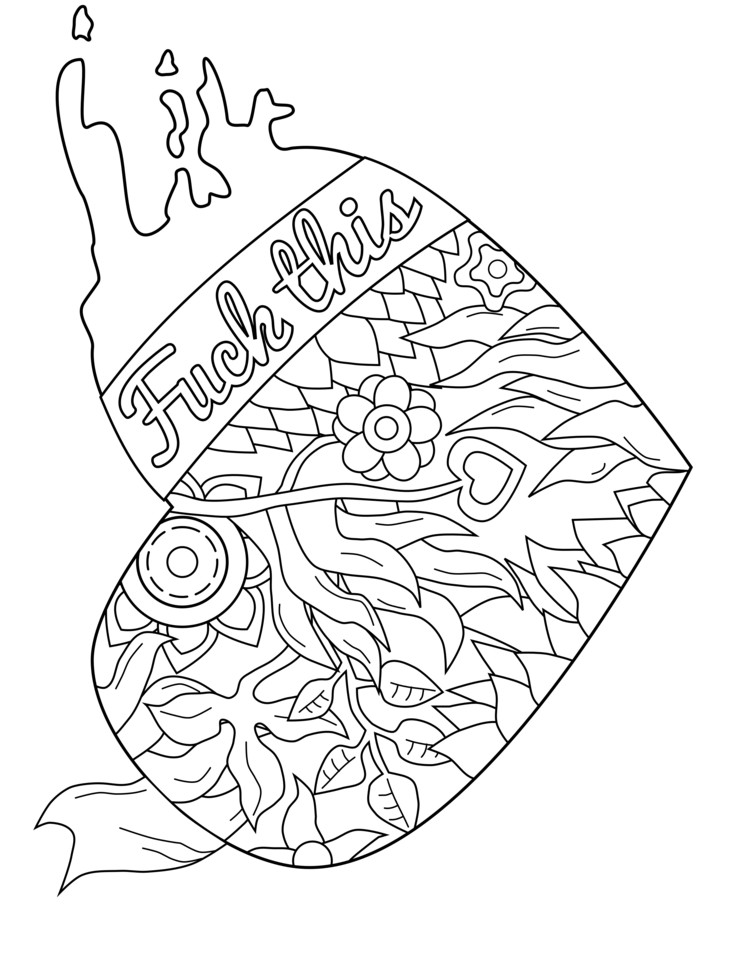 23 Ideas for Coloring Pages for Adults Cuss Words - Home, Family, Style