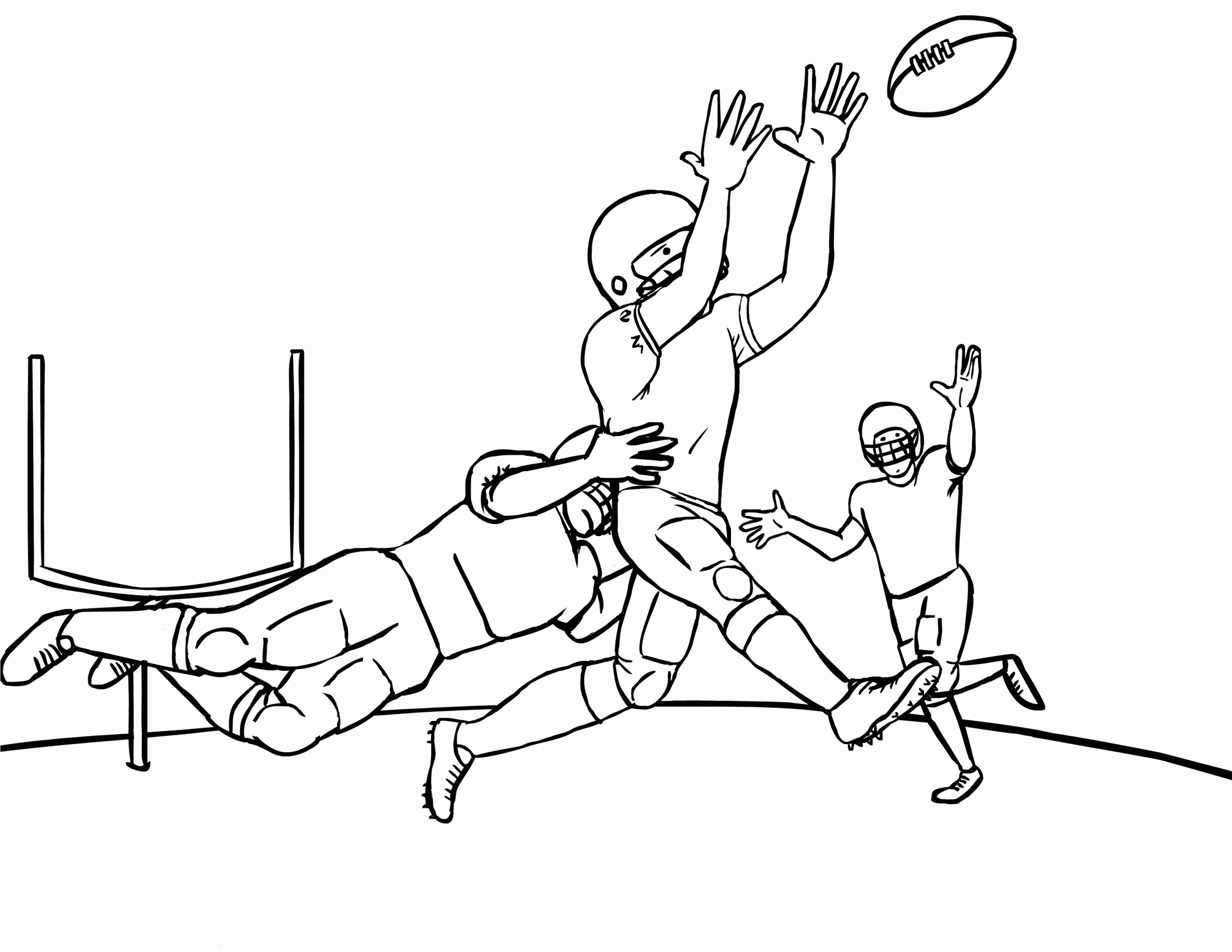 Coloring Pages For Boys Football Teams
 Free Printable Football Coloring Pages for Kids Best