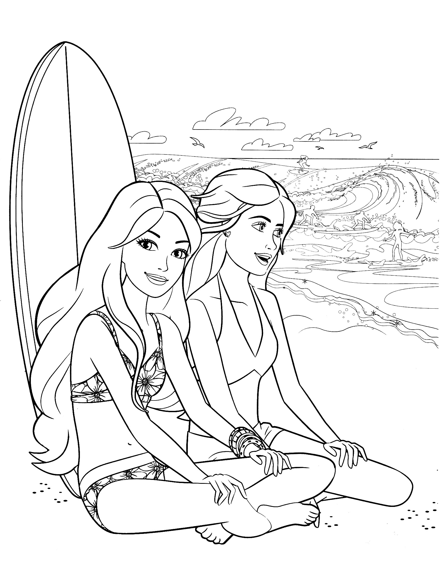 Best 25 Coloring Pages for Girls Barbie Home Family Style and Art Ideas