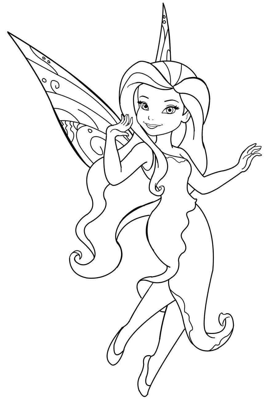 Coloring Pages For Girls Fairies
 Image was taken from a "Disney Fairies" Activity book