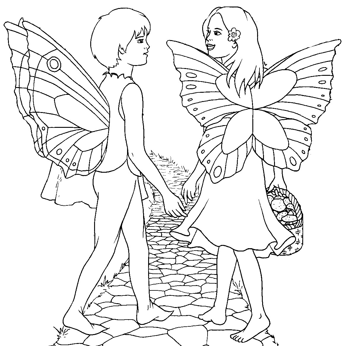 Coloring Pages For Girls Fairies
 FAIRY COLORING PAGES
